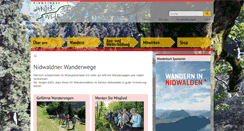 Desktop Screenshot of nw-wanderwege.ch